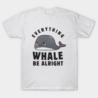 Everything WHALE Be Alright Shirt | Cartoon Whale Tee, Funny Whale T Shirt, Whale Lover T Shirt, Retro Graphic Shirt Unisex T-Shirt